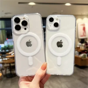 Transparent Magnetic Phone Case For iPhone 17 Pro Max 16 13 11 15 14 12 17 Air 17Promax 16E 17E Silicone Shockproof Fund