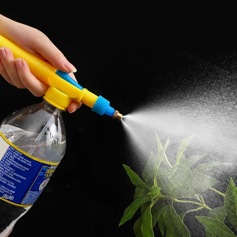 High Pressure Air Pump Manual Sprayer Adjustable Drink Bottle Spray Head Nozzle Garden Watering Tool Sprayer Agriculture - Image 3