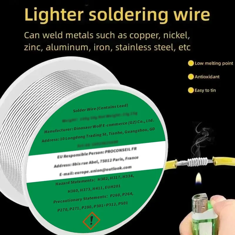 0.8mm 1.0mm 20g 50g 100g Soldering Tin Wire Tin Melt Rosin Core Solder Soldering Wire Roll No-clean FLUX 2.0% - Image 3