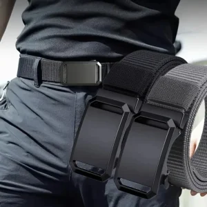 2026 New Automatic Buckle Belt, Canvas Tactical Workwear Casual Outdoor Military Training Pants Belt For Men Exercise be