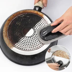 Magic Emery Sponge Brush Wipe Eraser Cleaner Kitchen Bath Rust Strong Decontamination Cleaning Tools With Handle Househo