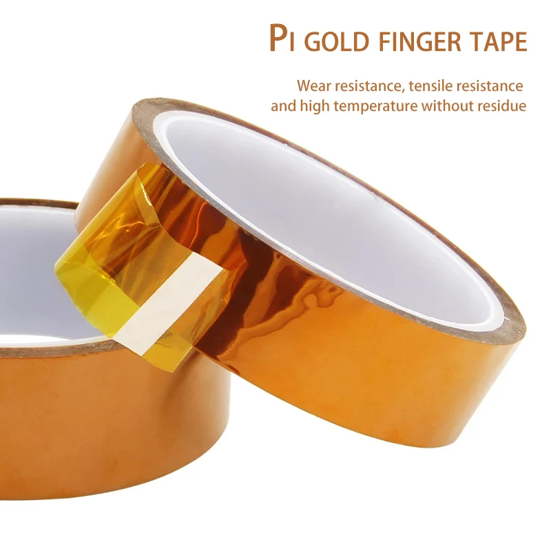 30m Long Gold Finger High Temperature Resistant Tape Polyimide Tape Multi Size Pet Anti Static Lithium Battery Insulatio - Image 4