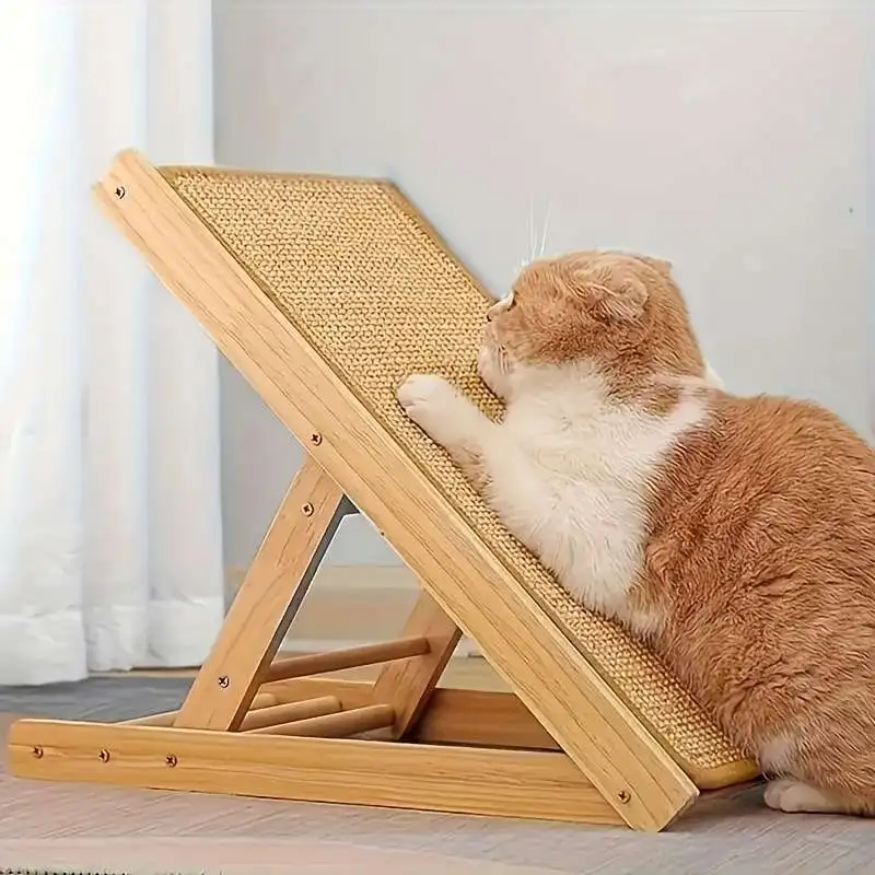 1pc Durable Hemp Rope Cat and Rabbit Scratching Board - No Mess Sofa Safety Design,Magic Invisible Adhesive,Multi-layer - Image 4