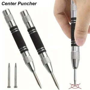 Auto Center Puncher Hole Marker Wood Metal Steel Spring Load Kerner Drill Locator Heavy Duty Punch Carpentry Automatic H