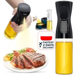 200/300/500ml Oil Spray Plastic Household Kitchen Oil Spray Bottle or Oil Brush Nebulizing Mist Filling Cooking Dual Use
