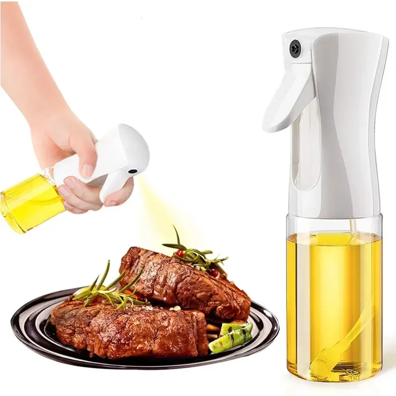 200/300/500ml Oil Spray Plastic Household Kitchen Oil Spray Bottle or Oil Brush Nebulizing Mist Filling Cooking Dual Use - Image 2