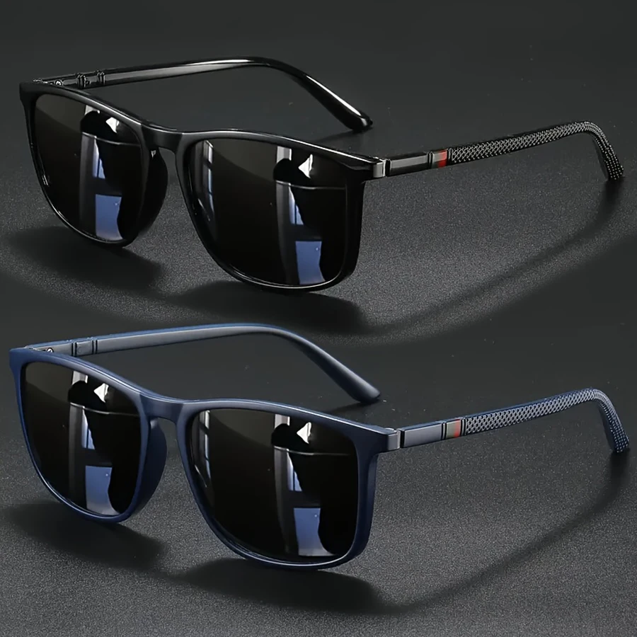2/3pcs Luxury Square Vintage Cycling Sunglasses Men Women Fashion Travel Driving Fishing Sun Glasses Male Eyewear UV400 - Image 3