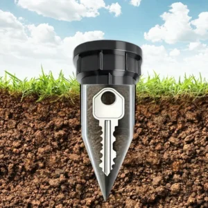 Garden Key Hider, Realistic Underground Watering Can Key Safe, No Battery Needed, Durable Plastic for Outdoor Garden Sec