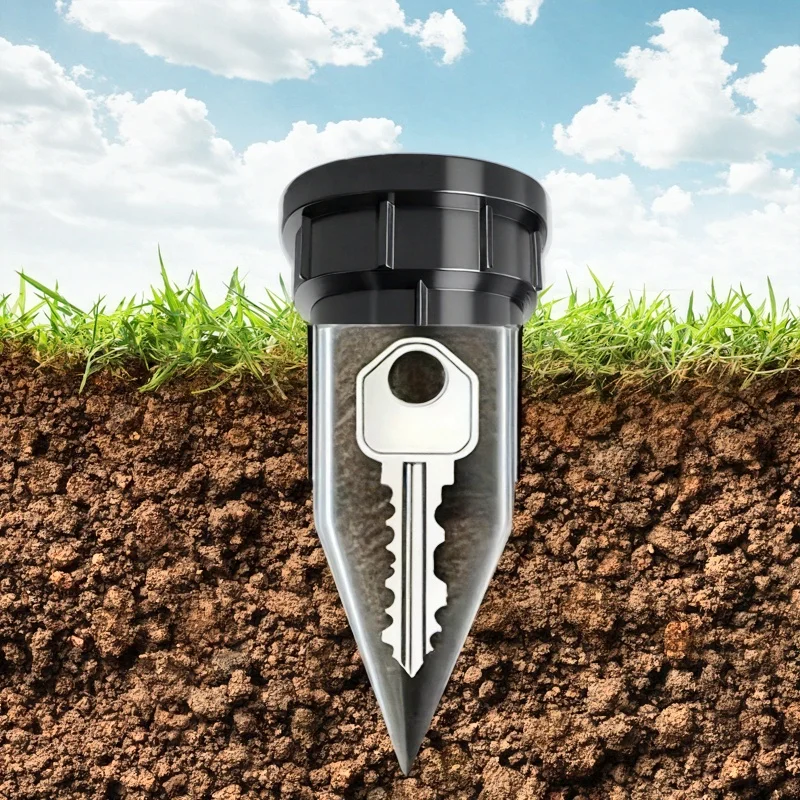 Garden Key Hider, Realistic Underground Watering Can Key Safe, No Battery Needed, Durable Plastic for Outdoor Garden Sec