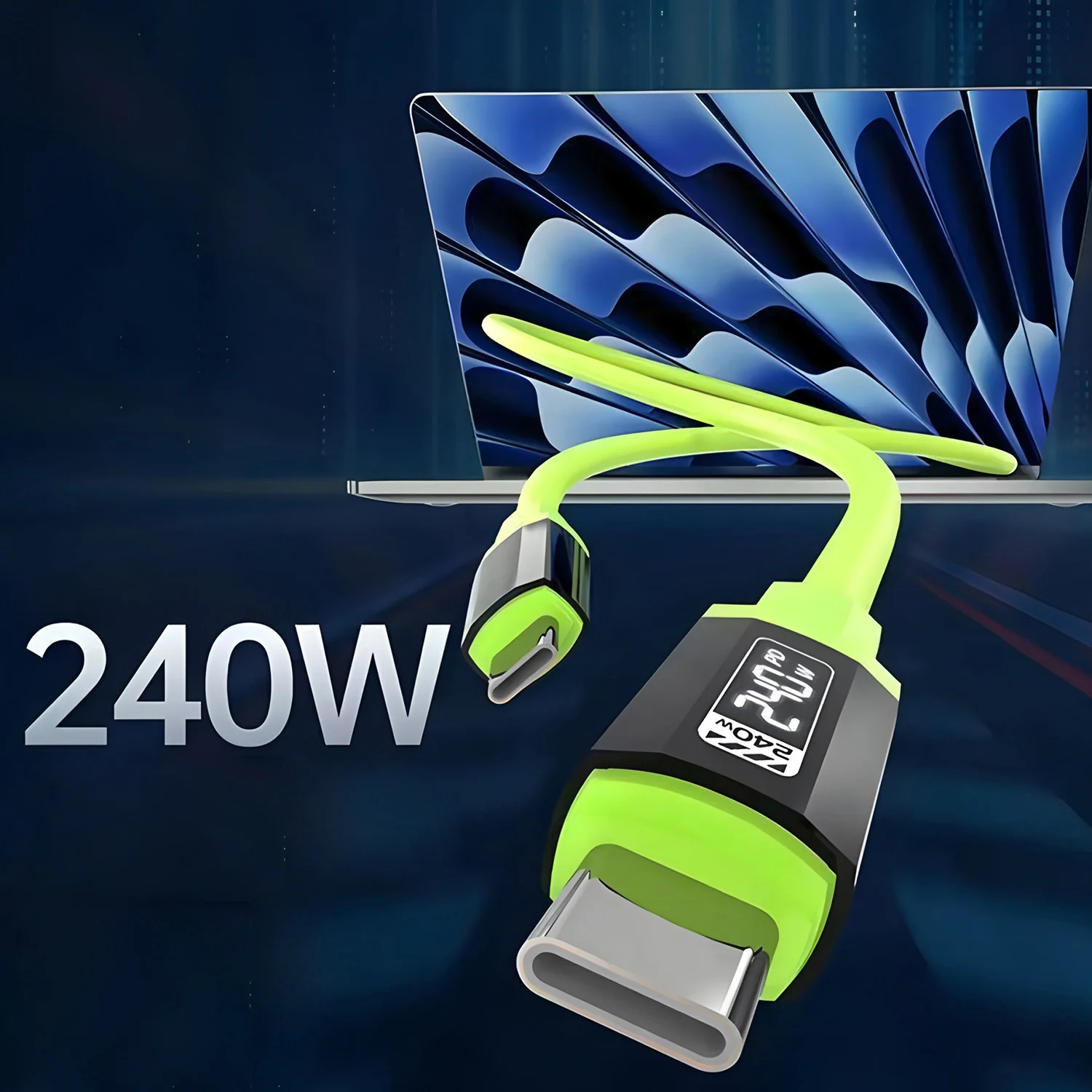 Patvarus USB-C laidas greitam įkrovimui ir duomenims - Image 3