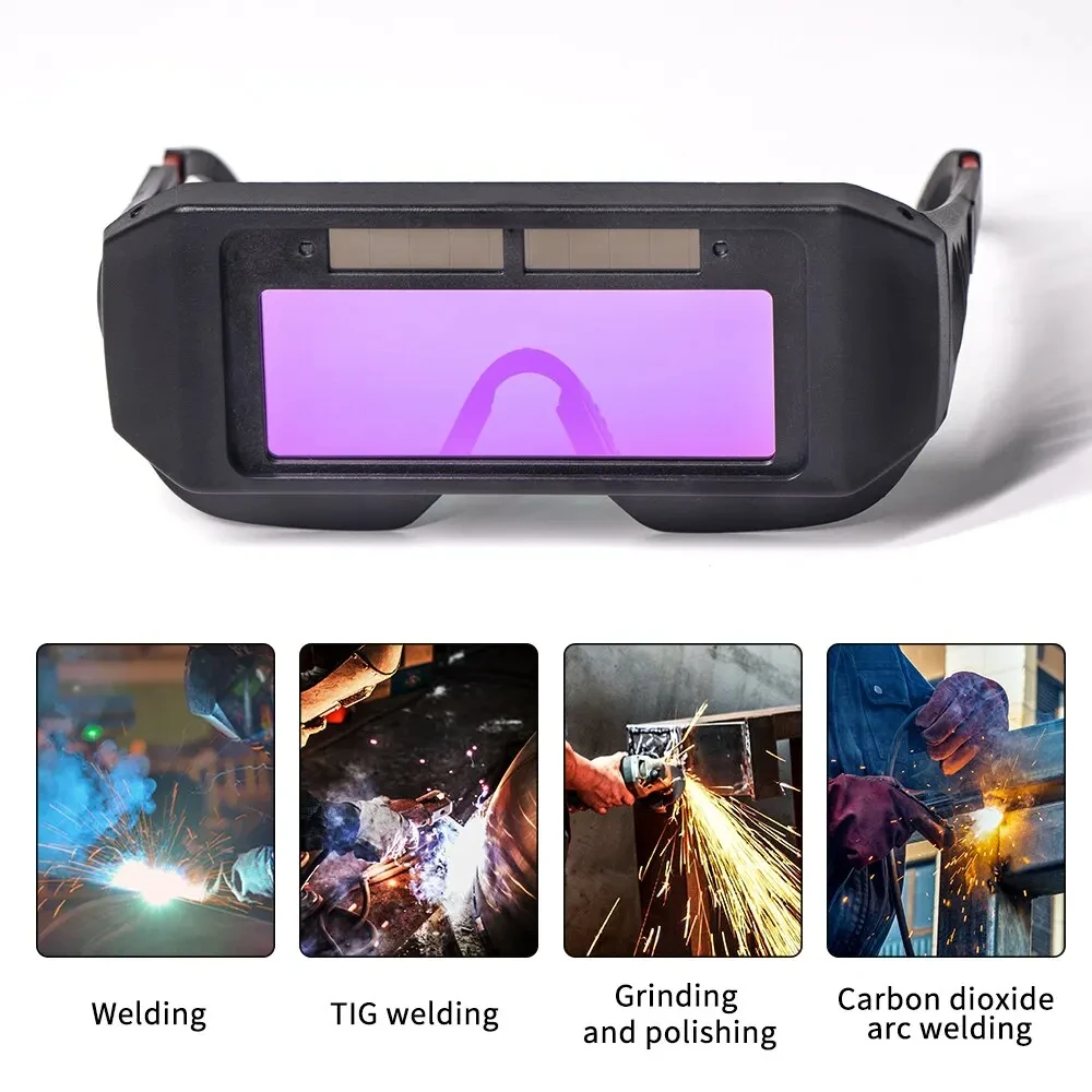 Solar Powered Welding Helmet Auto Darkening Welding Goggles LCD Welder Glasses for TIG MIG MMA Plasma Welder Glasses - Image 2
