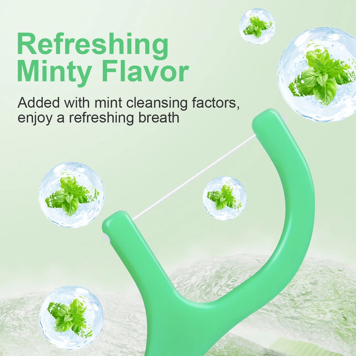 Mint Dental Floss Stick - Home Portable Disposable Care Dental Floss Stick - Oral Care - Deep Cleaning - Interdental Cle - Image 2