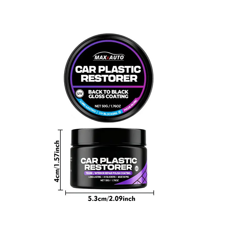 Auto Plastic Restorer Back To Black Gloss Car Interior Leather & Panel Renewal Wax Coating Agent Auto Polish And Repair - Image 2