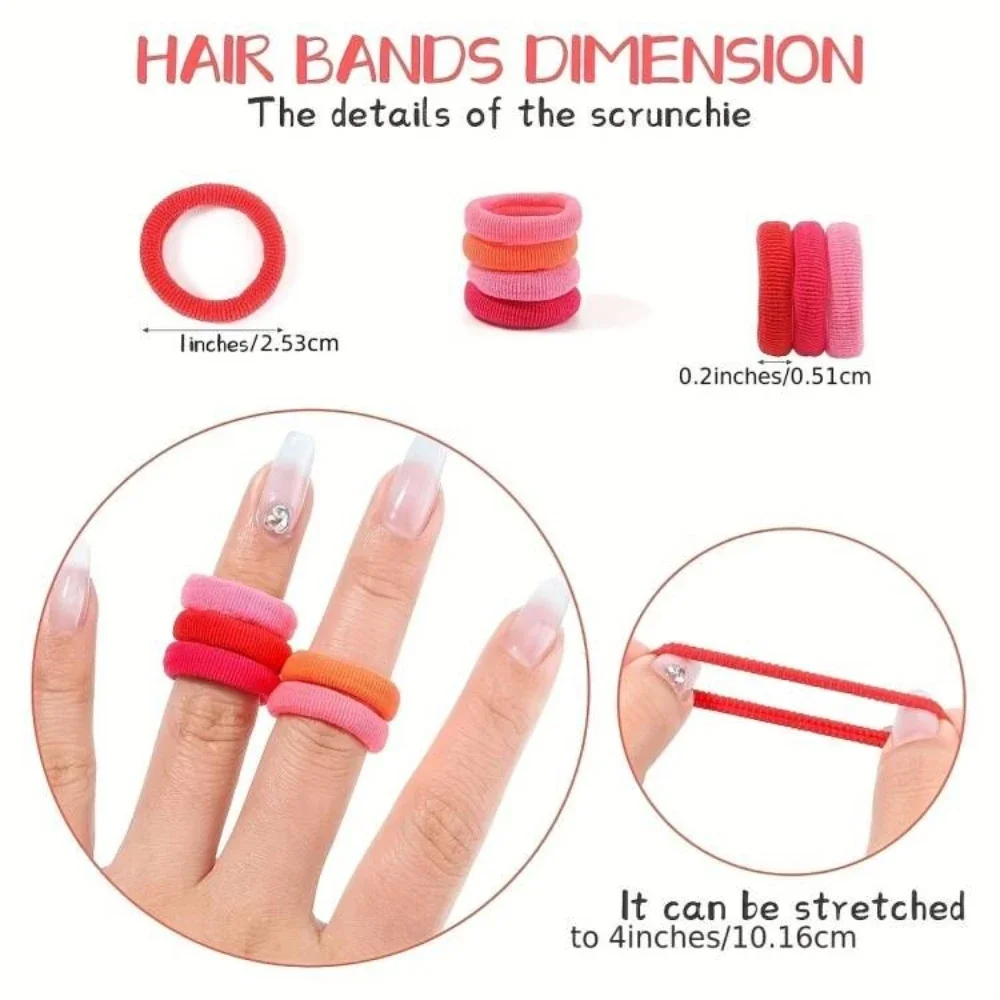 Elastic Hair Bands Ponytail Hold Hair Tie Rubber Bands Scrunchie Hair Accessories Bands for Girls hair accessories for w - Image 3