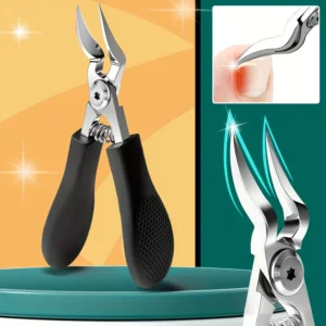 Professional Heavy-Duty Steel Toenail Clipper with Serrated Blade – For Thick & Ingrown Nails, Durable Trimmer for Men &