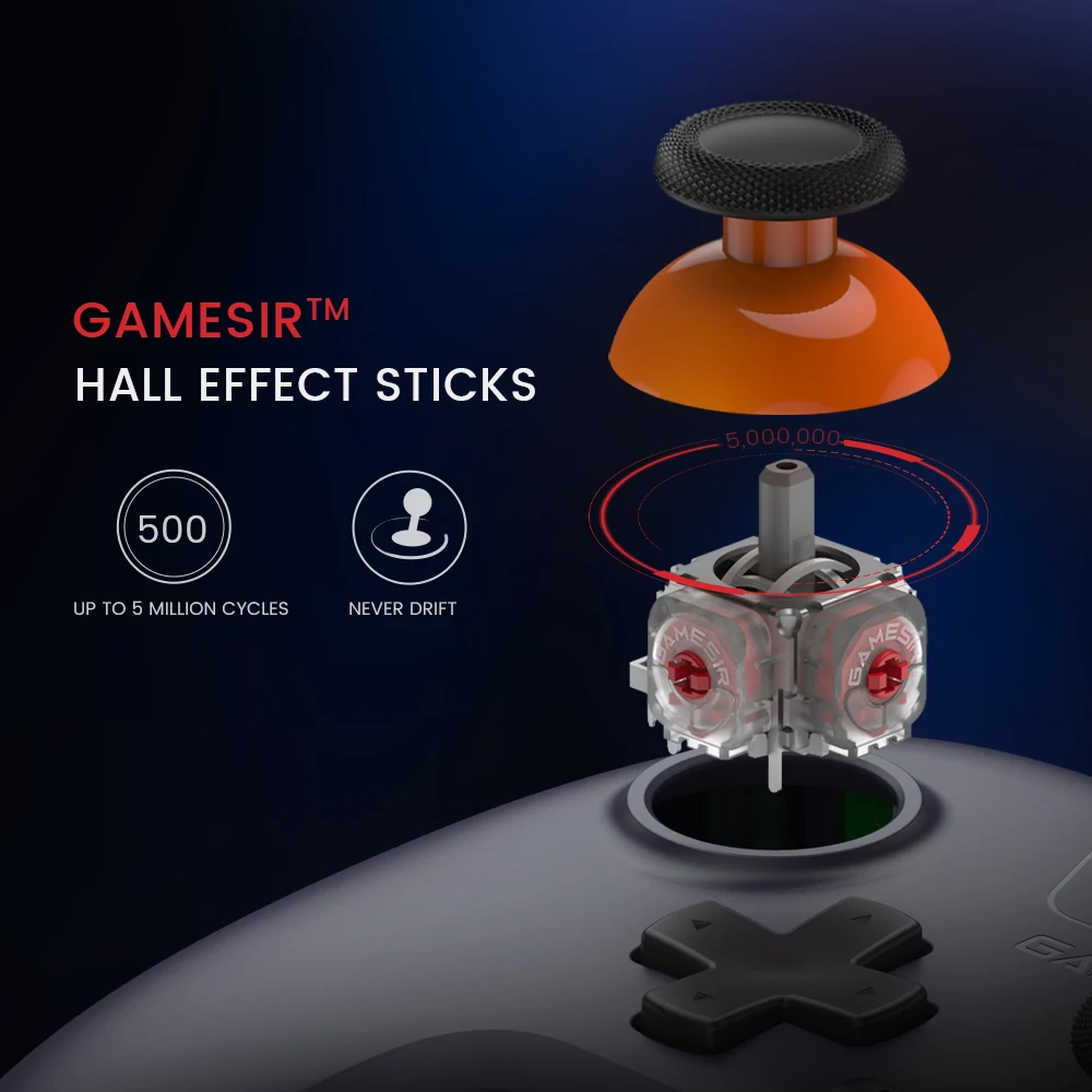 GameSir Nova Lite Switch Controller Hall Effect Gamepad for Nintendo Switch iPhone Android Mobile Phone Windows PC Steam - Image 4