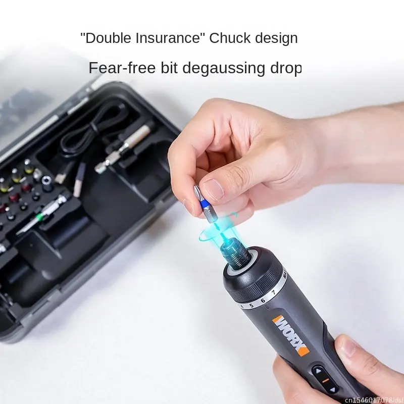 WORX WX242 Mini Electrical Screwdriver Set Smart Cordless Electric Screw Driver Rechargeable With 30 Bit Set Power Drill - Image 3