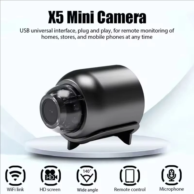 NEW 1080P HD X5 Mini Camera Wireless WIFI Outdoor Indoor Surveillance Camera with Cyclic Recording for Camping Home Secu - Image 3