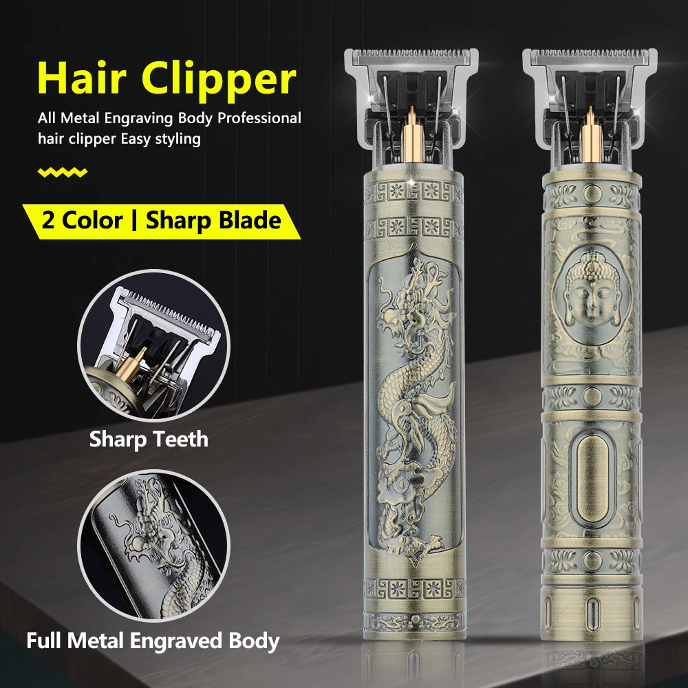 Retro T9 Original Haircutting Machine Set Jackets Trimmer Men's Electric Shaver Male Lence Pro Barber Shaver for Sensiti - Image 2