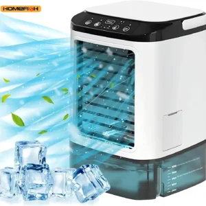 HOMEFISH Small Home-use Quiet Desktop Humidifier Cold Fan Spray Refrigeration Portable USB Electric Fan