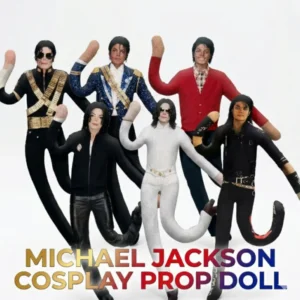 Michael Jackson Cosplay Prop Doll Plush Figure Abstract Joint Mobility Dolls Soft Stuffed Room Decoration Props Collecti