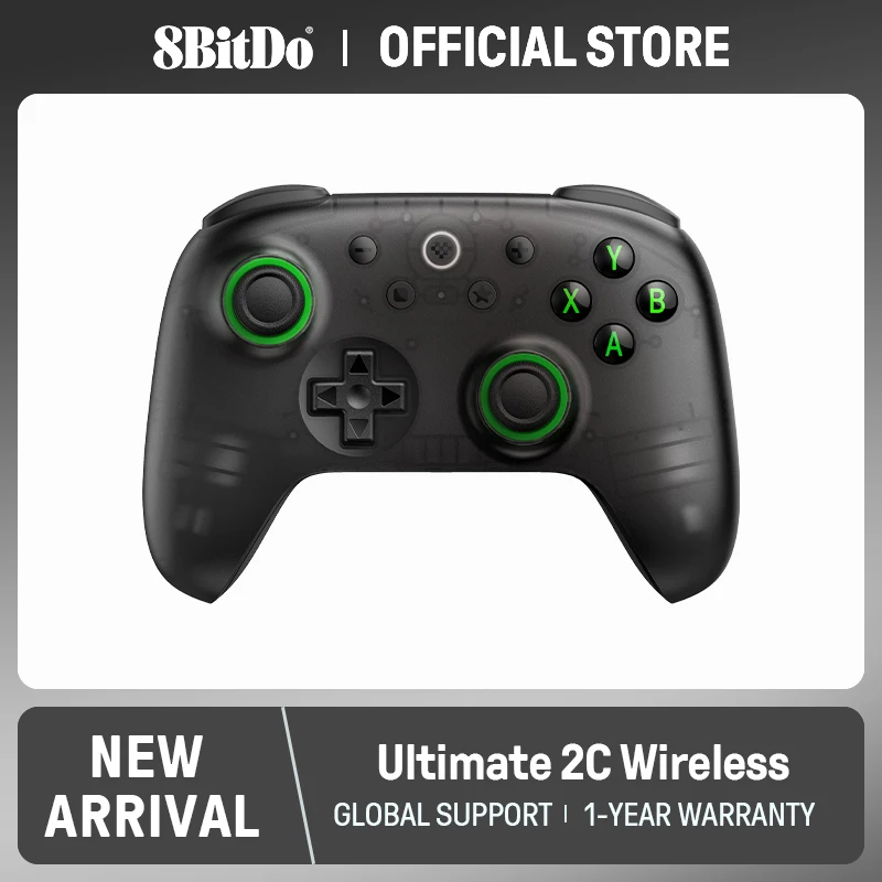 8BitDo - Ultimate 2C Wireless Gaming Controller for PC, Windows 10, 11, Steam Deck, Raspberry Pi, Android