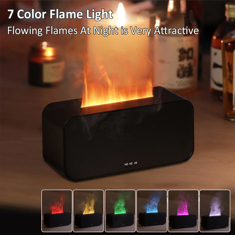 Air Aroma Humidifier Diffuser Essential Oils Humidifiers Mini Flame Automatic Fragrance Diffuser Home Humidifier With LE - Image 3