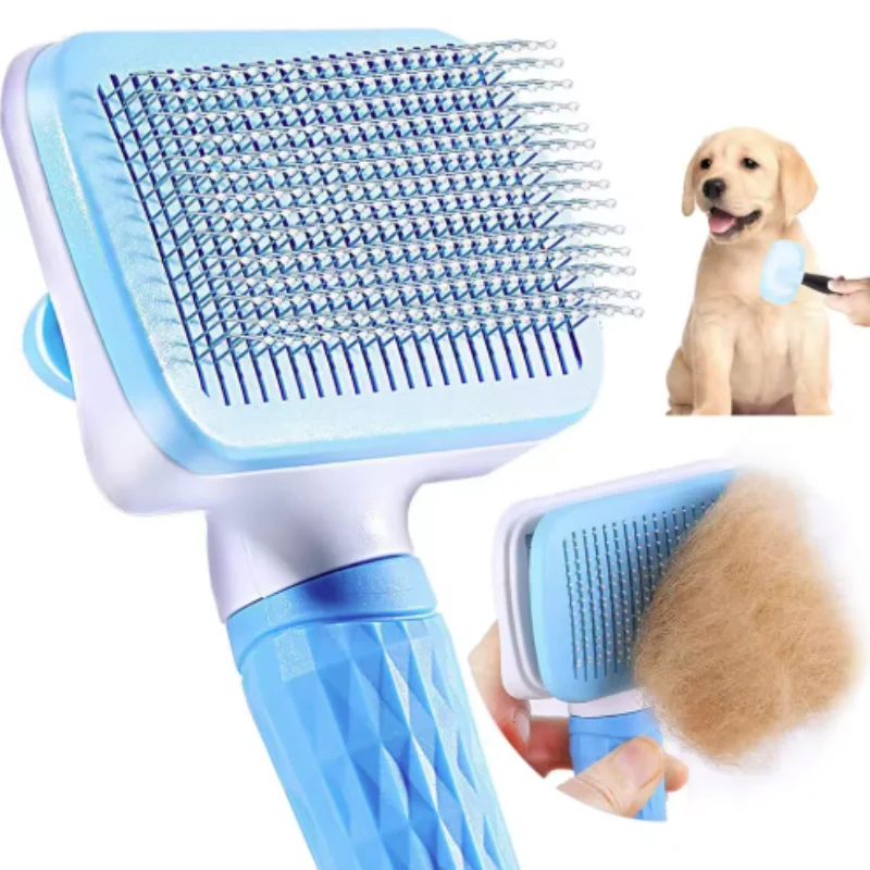 Dog Comb Pet Hair Removal Brush Cats and Dogs Special Comb Beauty Massage Self-cleaning Needle Comb Pet Supplies - Image 2