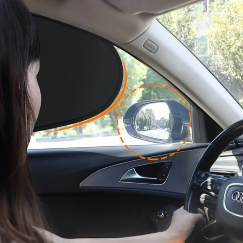 New Electrostatic Sun Visor for Car Side Window 4-Layer Sun Shade Curtains Anti-Glare UV-Blocker Auto Internal Blocker 9 - Image 4