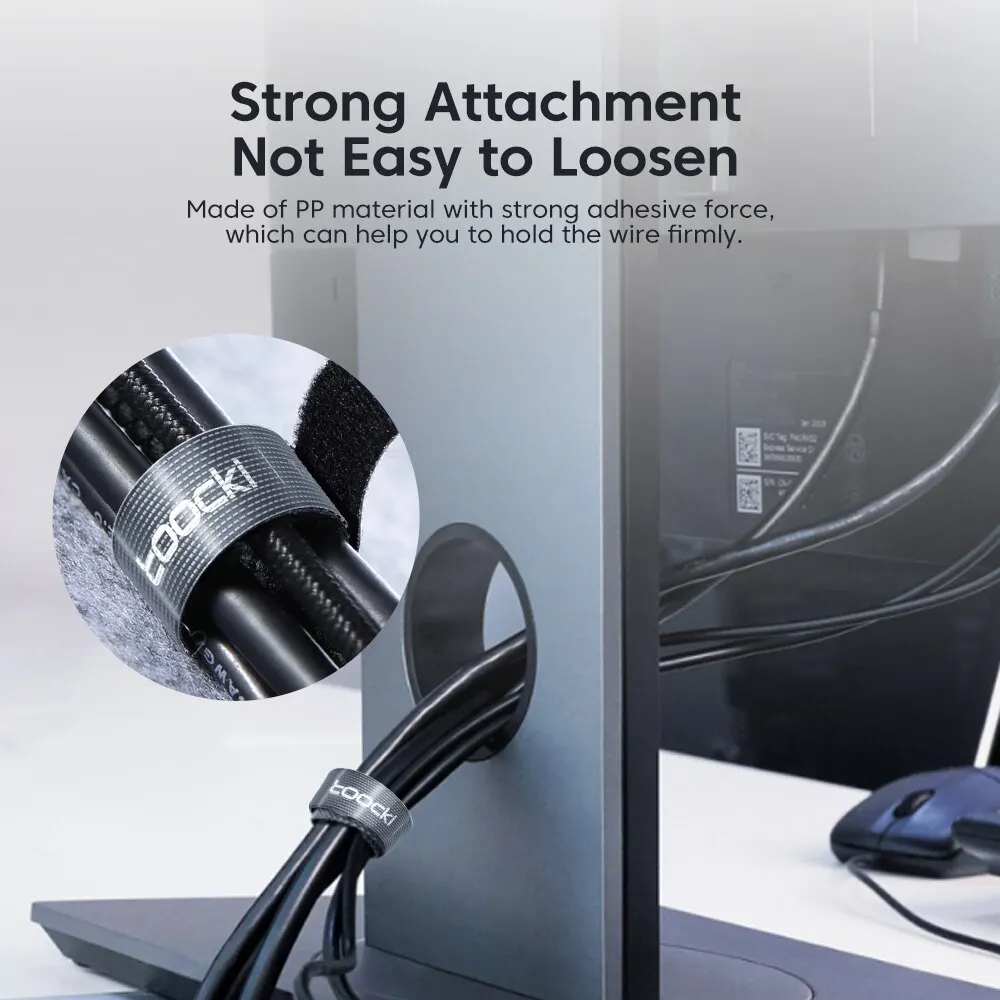 Toocki Organizer Wire Winder Ties Earphone Mouse Cord Management USB Charger Cable Protector For iPhone Samsung Xiaomi - Image 2