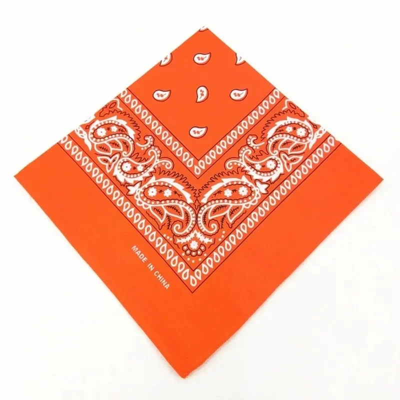 Unisex men women bandana hairband cowboy mens biker sports headwear wrist hairwrap single sided head wrap scarf Paisley - Image 4