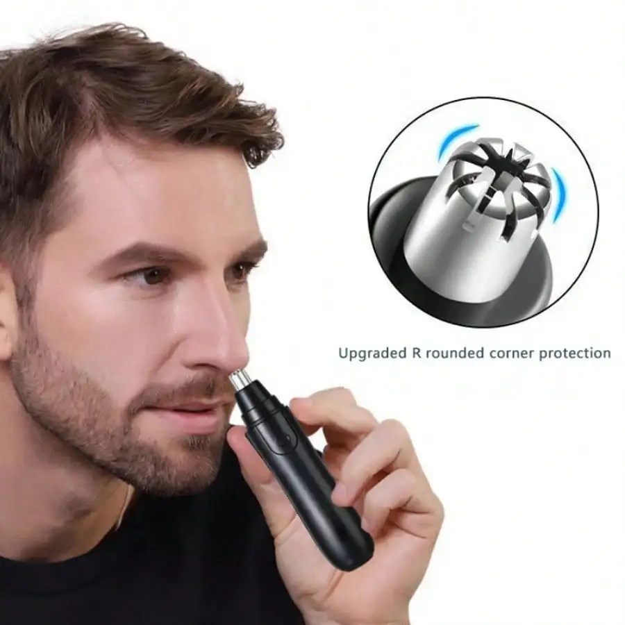 Electric Nose Hair Trimmer Unisex Implement Shaver Clipper Neck Hair Cutter Men's Shaving Tool Portable Clean Trimer - Image 2