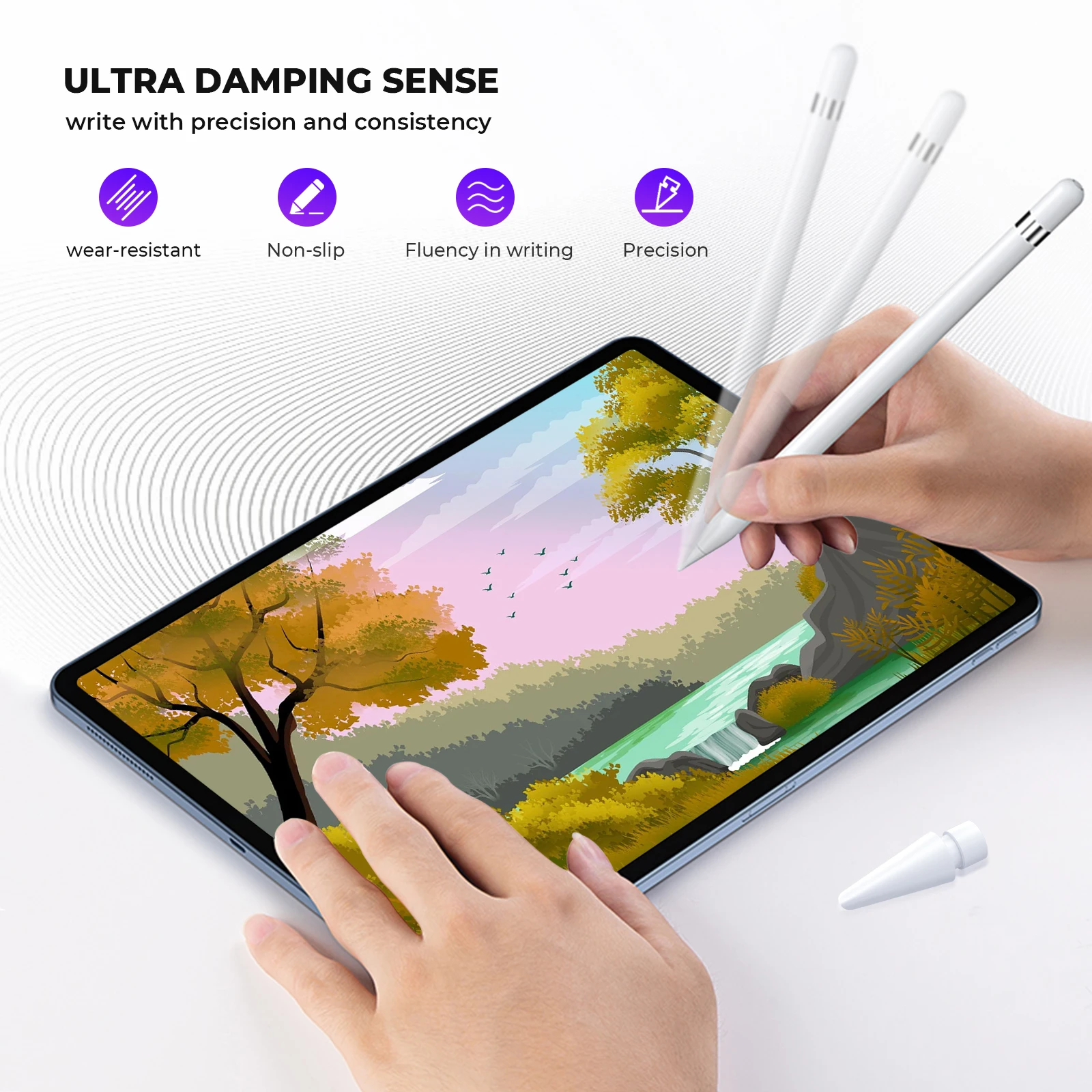 4 / 6 Pcs Replacement Pencil Tips For Apple Pencil Pro/2nd Gen/1st Gen/USB-C, Upgraded iPad Pen Tips With Storage Case - Image 2