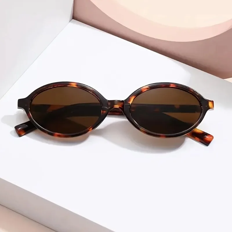Y2K Style Oval Women'S Glasses Small Frame Fashion Vintage Sunglasses with Decorate Function for Women Men UV400 Eyewear - Image 2