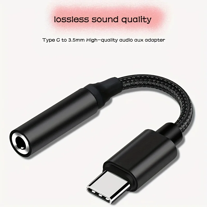 Type C to 3.5mm Headphone Adapter USB-C 3.5 Jack Audio Cable for Huawei P30 Xiaomi Samsung Oneplus Earphone Audio Adapte