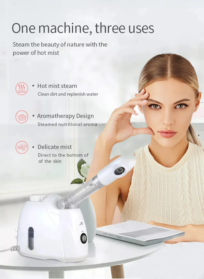 Ozone Facial Steamer Warm Mist Humidifier for Face Deep Cleaning Vaporizer Sprayer Salon Home Spa Skin Care Whitening - Image 3