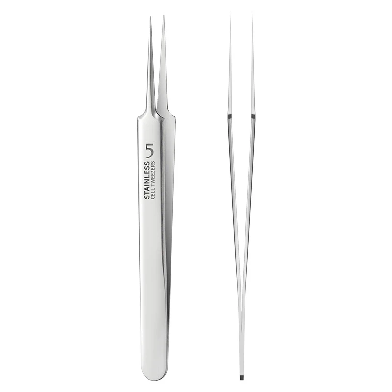 German Ultra-fine No. 5 Cell Pimples Blackhead Clip Tweezers Beauty Salon Special Scraping & Closing Artifact Acne Needl - Image 3