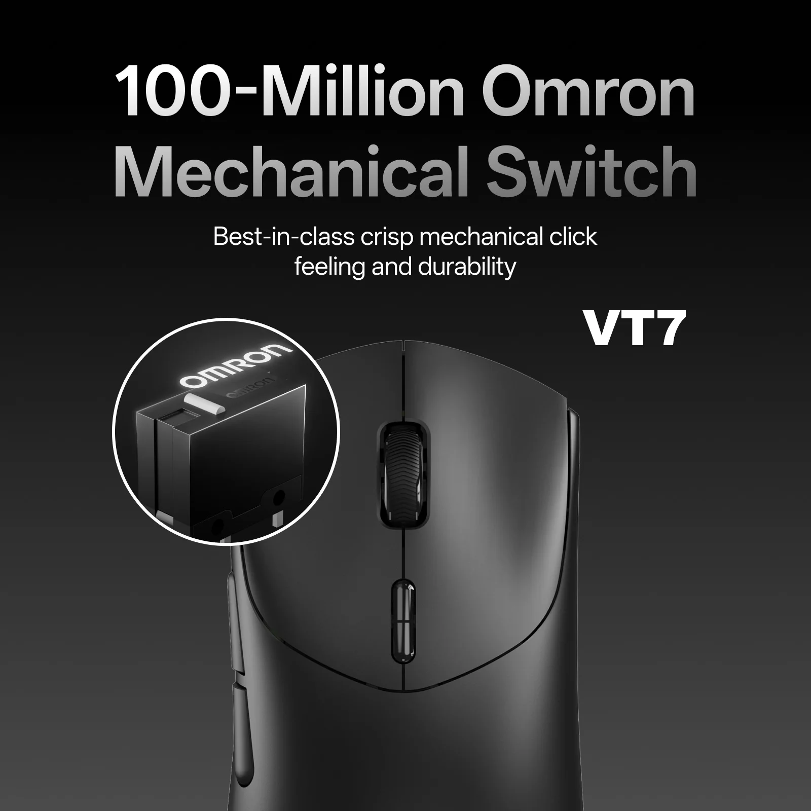 Rapoo VT7 MAX /VT7 Wireless Gaming Mouse True 8K Wireless Polling Rate 53g Lightweight Up to 750Hr Battery Life - Image 3