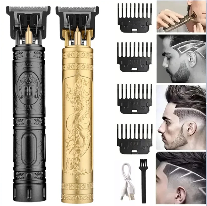 Carving Hair Clipper Professional Hair Cutting Machine Barber Rechargeable Hair Trimmer Metal Haircut Machine Clipper fo