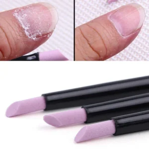 1/5PC Nails Art Quartz Grinding Pen Nail Cuticle scissors Dead Skin Remover UV Gel Polish Manicure Stick Files Accessori