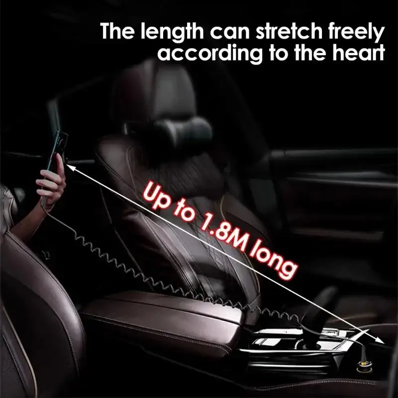PD 120W Type C To Type C Cable 5A Fast Charge USB C Spring Car Charger Cable For iPhone 15 Series Xiaomi 12 Samsung S23 - Image 3