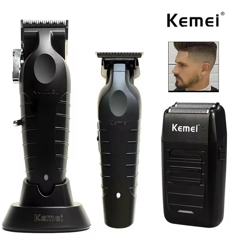 Kemei KM-2296 KM-2299 KM-1102 Hair Clipper Kit Men's Electric Shaver Hair Trimmer Machine Professional Hair Cutting Mach