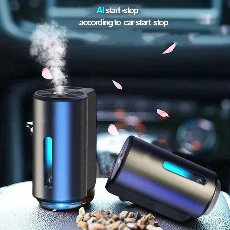 Car Air Freshener Electric Auto Aroma Diffuser Car Air Vent Essential Oil Mist Humidifier Fragrance Diffuser Aromatherap - Image 2