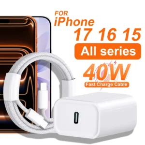 Greitojo įkrovimo rinkinys (40W) su USB-C laidu