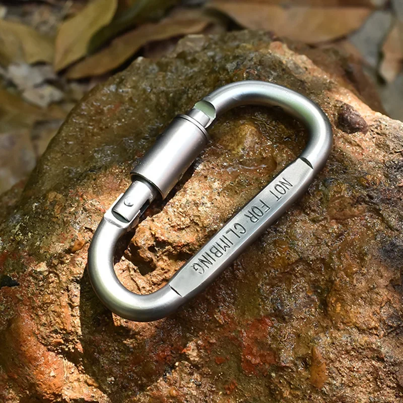 4-6PCS Carabiner Set For Key Camping Survival EDC Outdoor Keychain Clip Alloy Aluminum Tactical Caribiner Hook Karabiner - Image 4