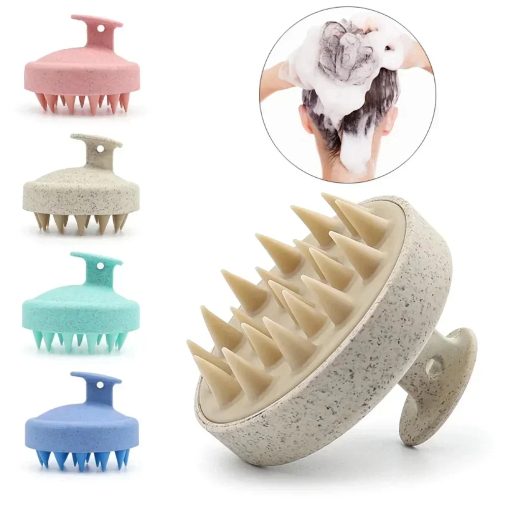 1pc Silicone Shampoo Brush Body Massage Brush Bath Shower Brush Salon Hairdressing Tool Scalp Massage Comb Hair Washing - Image 4