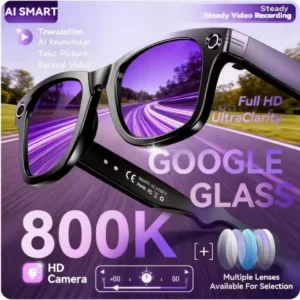 New 800W Camera AI Glasses Men Color-Changing Smart Translation Glasses Photo Video Recording Waterproof Call Smart Sung