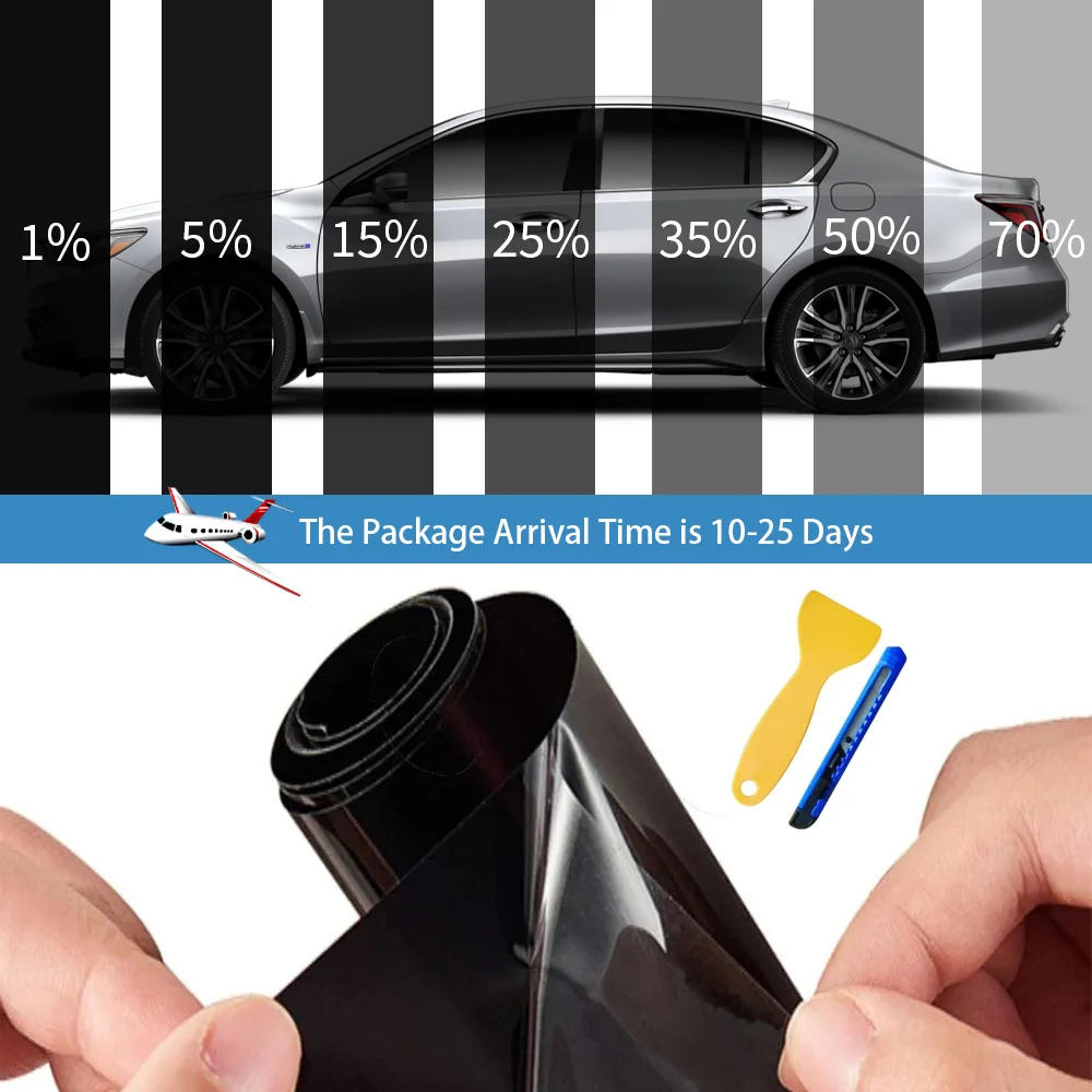 50cmx3/6m Car Window Privacy Tint Film Auto Vinyl Anti Look Glass Sticker Foils Ceramic Summer Solar UV Protector Mirror - Image 3