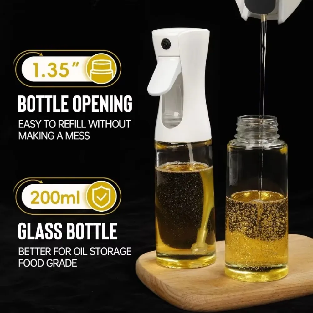 Oil Spray for Cooking - Olive Oil Dispenser Bottle Sprayer Mist-Reusable Food Grade Oil Vinegar,Spray Bottle Kitchen Acc - Image 4