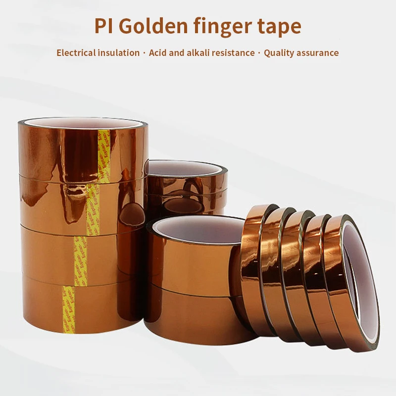 30m Long Gold Finger High Temperature Resistant Tape Polyimide Tape Multi Size Pet Anti Static Lithium Battery Insulatio - Image 2